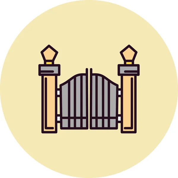 depositphotos 583641122 stock illustration gate icon vector illustration